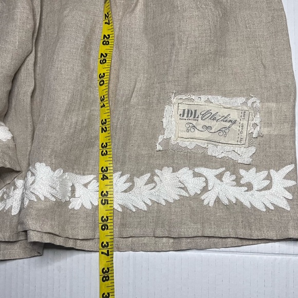 Jeanne D’Arc Living 100% Linen Baby Doll Shirt Dress - Picture 14 of 14